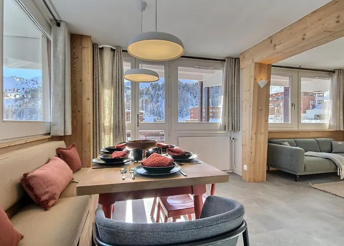 Magnifique Rénové Avec Balcon Et Wifi à Plagne Centre - Fr-1-455-169 Apartamento
